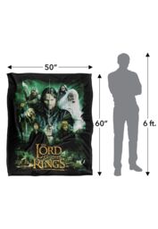 Warner Brothers Lord Of The Rings Officially Licensed Silky Touch Super Soft Throw Blanket 152 x 127 cm in White - thumbnail 5