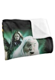 Warner Brothers Lord Of The Rings Officially Licensed Silky Touch Super Soft Throw Blanket 152 x 127 cm in White - thumbnail 3