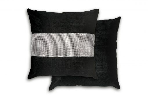 New Edge Blinds Melia Cushion Cover in Black - Size: 43 cm x 43 cm - image 1