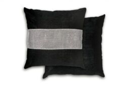 New Edge Blinds Melia Cushion Cover in Black - Size: 43 cm x 43 cm - thumbnail 1