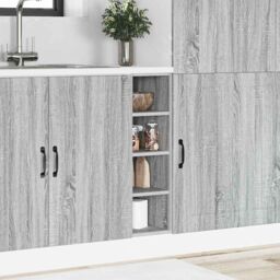 Berkfield Home Bottom Cabinet Grey Sonoma 20x44, 5x81, 5 cm Engineered Wood - thumbnail 3