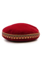 KDMD 11cm Velvet Cushion for Singing Bowls - Secure, Elegant Sound Base in Maroon