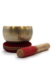 KDMD 11cm Velvet Cushion for Singing Bowls - Secure, Elegant Sound Base in Maroon - thumbnail 9