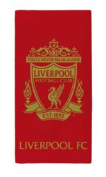 Liverpool FC Red & Gold Towel 70x140cm - Size: 70x140 cm