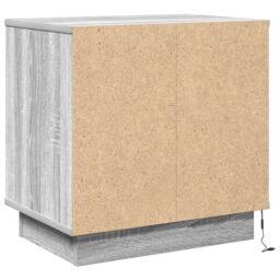 Berkfield Home Bedside Cabinet with LED Grey Sonoma 50x34, 5x50 cm - thumbnail 5