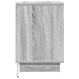 Berkfield Home Bedside Cabinet with LED Grey Sonoma 50x34, 5x50 cm - thumbnail 4