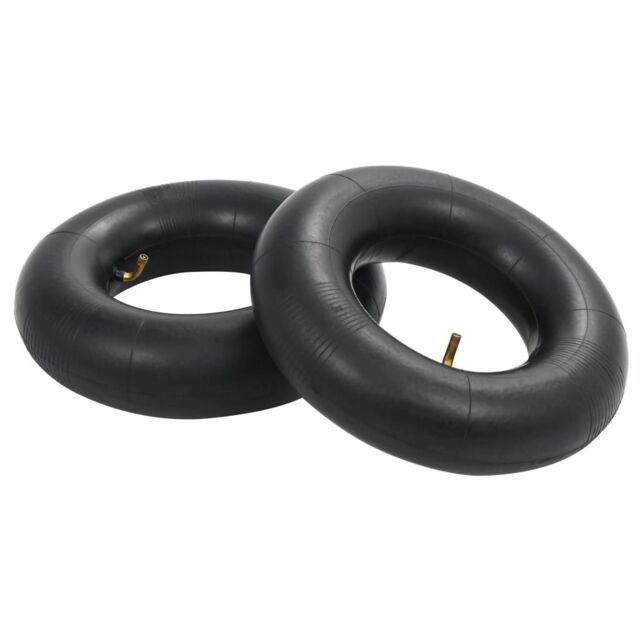 Berkfield Home Wheelbarrow Inner Tubes 2 pcs 13x5.00-6 Rubber in Black - image 1
