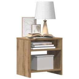 Berkfield Home Bedside Cabinets¬†2 pcs Aritisian Oak 40x30x40 cm Engineered Wood in Brown - Size: 40 x 30 x 40 cm - thumbnail 4
