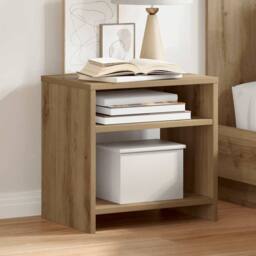 Berkfield Home Bedside Cabinets¬†2 pcs Aritisian Oak 40x30x40 cm Engineered Wood in Brown - Size: 40 x 30 x 40 cm - thumbnail 2
