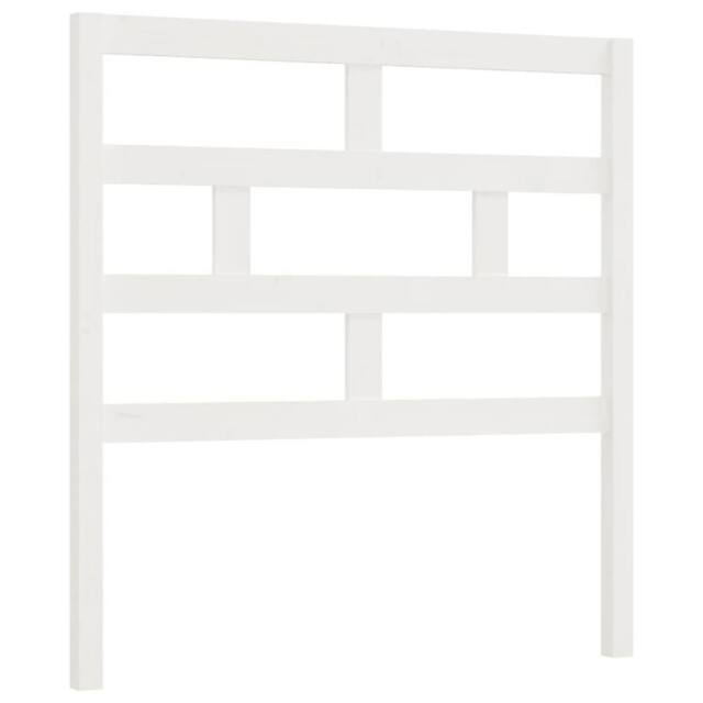 Berkfield Home Bed Headboard White 96x4x100 cm Solid Wood Pine - Size: 96 x 4 x 100 cm - image 1