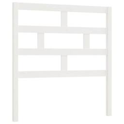 Berkfield Home Bed Headboard White 96x4x100 cm Solid Wood Pine - Size: 96 x 4 x 100 cm - thumbnail 1