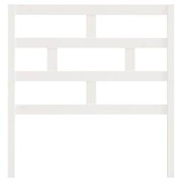 Berkfield Home Bed Headboard White 96x4x100 cm Solid Wood Pine - Size: 96 x 4 x 100 cm - thumbnail 4