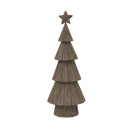 Lemon Pavilion Furniture and Decor Medium Rustic Bough Christmas Tree with Star - L7xW11xH32 cm in Brown