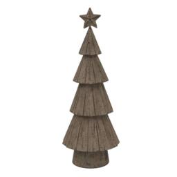 Lemon Pavilion Furniture and Decor Medium Rustic Bough Christmas Tree with Star - L7xW11xH32 cm in Brown - thumbnail 2