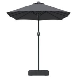 Berkfield Home Garden Parasol Folding Anthracite 385 x 209 x 244 cm Fabric - thumbnail 5