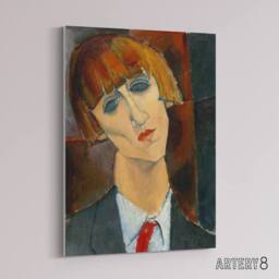 "Artery8 Madame Kisling Portrait Modigliani Vintage Canvas Wall Art - Size: W18"" x H24""" - thumbnail 2