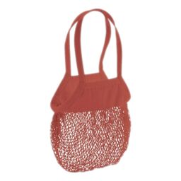 Westford Mill Cotton Mesh Grocery Bag in Orange - thumbnail 1