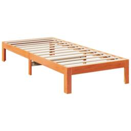 Berkfield Home Durable Bed Frame without Mattress Wax Brown 80x200 cm Solid Wood Pine - thumbnail 7