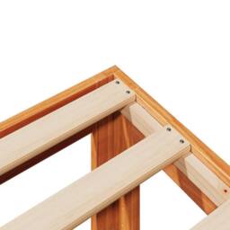 Berkfield Home Durable Bed Frame without Mattress Wax Brown 80x200 cm Solid Wood Pine - thumbnail 8