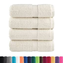 Berkfield Home Premium Soap Towels SOLUND 4 pcs Cream 30x30 cm 600 gsm
