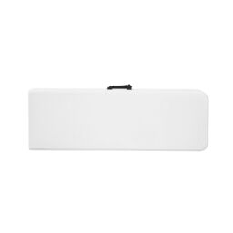 Home Source 6ft Folding Trestle Benches Heavy Duty Garden Indoor Outdoor Set of 2 in White - thumbnail 8