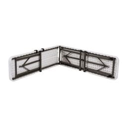 Home Source 6ft Folding Trestle Benches Heavy Duty Garden Indoor Outdoor Set of 2 in White - thumbnail 7