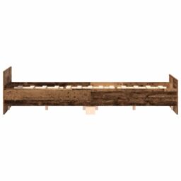 Berkfield Home Bed Frame without Mattress Old Wood 180x200cm Engineered Wood in Brown - Size: Super King - thumbnail 6