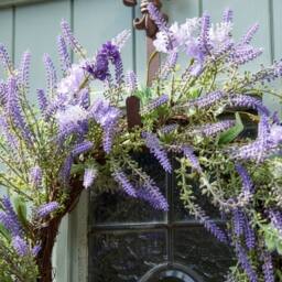 Dibor Luxury Lavender Summer Door Wreath, Spring Wreath 50cm - thumbnail 3