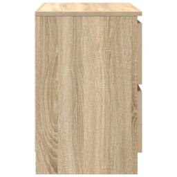 Berkfield Home TV Cabinet Sonoma Oak 60x35x54 cm Engineered Wood in Light Tan - Size: 60 x 35 x 54 cm - thumbnail 7