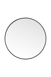 H&O Direct 60cm Nordic Round Framed Wall Hanging Mirror in Black - thumbnail 4