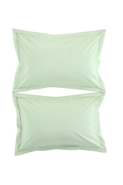 CHRISTY Pure Cotton Percale Oxford Pillowcase Pair in Green - image 1
