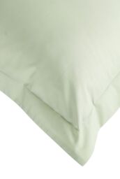 CHRISTY Pure Cotton Percale Oxford Pillowcase Pair in Green - thumbnail 5