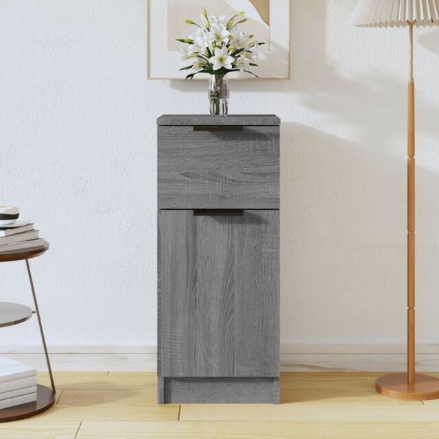 Berkfield Home Sideboard Grey Sonoma 30x30x70 cm Engineered Wood - Size: 30 x 30 x 70 cm - image 1