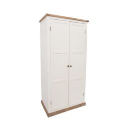 Cabinet Bits Tropea 2 Door Wardrobe Brass Knob in Off-White - thumbnail 2