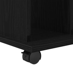 Berkfield Home Rolling Cabinet Black Oak 60x45x55 cm Engineered Wood - Size: 60 x 45 x 55 cm - thumbnail 9