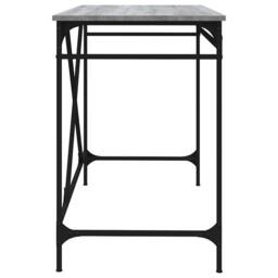 Berkfield Home Desk Grey Sonoma 100x50x75 cm Engineered Wood & Iron - Size: 100 x 50 x 75 cm - thumbnail 6