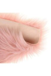 H&O Direct Heart Shaped Super Soft Shaggy Area Rug in Pink - Size: 40 cm x 60 cm - thumbnail 6