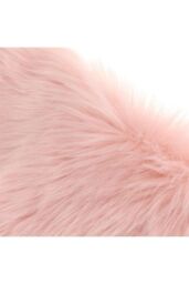 H&O Direct Heart Shaped Super Soft Shaggy Area Rug in Pink - Size: 40 cm x 60 cm - thumbnail 5