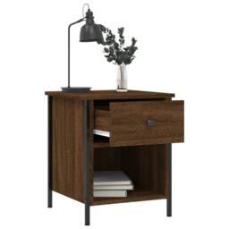 Berkfield Home Bedside Cabinets 2 pcs Brown Oak 40x42x50 cm Engineered Wood - Size: 40 x 42 x 50 cm - thumbnail 5