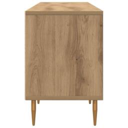 Berkfield Home TV Cabinet Artisan Oak 150x30x44.5 cm Engineered Wood in Brown - thumbnail 6