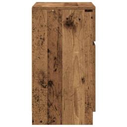 Berkfield Home Bedside Cabinets 2 pcs Old Wood 39x35x65 cm Engineered Wood - Size: 39 x 35 x 65 cm - thumbnail 8