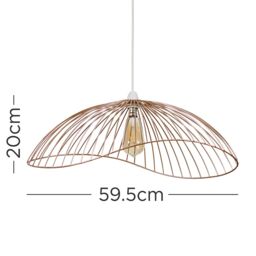 ValueLights Covelas Ceiling Pendant Light Lamp Shade in Copper - thumbnail 6