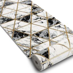 RugsX Exclusive Emerald Runner in Black - Size: 70 cm x 410 cm - thumbnail 3