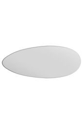 "MirrorOutlet The Tear Drop - Frameless Glass Wall Mirror 63"" X 24"" (160CM X 60CM) in Silver - Size: 1 Pack" - thumbnail 5