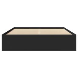 Berkfield Home Bed Frame without Mattress Black 160x200 cm Engineered Wood - thumbnail 5