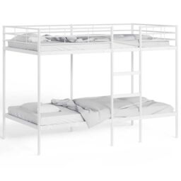 Berkfield Home Bunk Bed without Mattress White 100x200 cm Steel - thumbnail 4