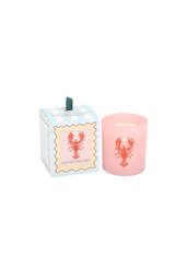 KDMD Pastel Lobster Coconut & Sea Salt Candle - Beachy Gift & Decor in Pink - thumbnail 2