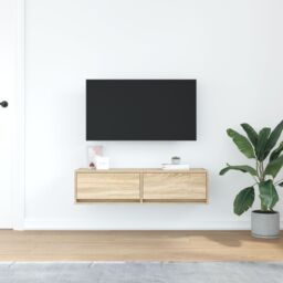 Berkfield Home TV Cabinet Sonoma Oak 100x31x25, 5 cm Engineered Wood in Brown - thumbnail 4