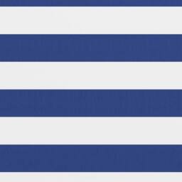 Berkfield Home Modern Balcony Screen White & Blue 75x500 cm Oxford Fabric - thumbnail 3