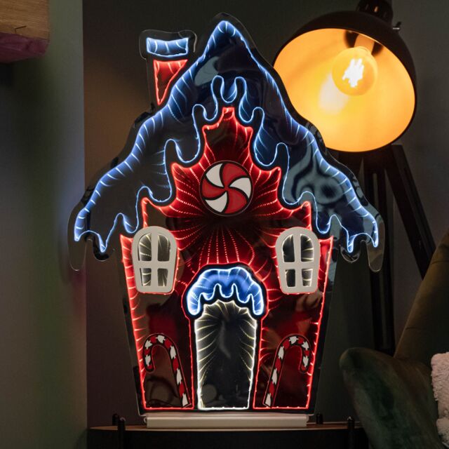 Samuel Alexander 66cm Light up Gingerbread House Christmas Decoration with Red & White LEDs - image 1